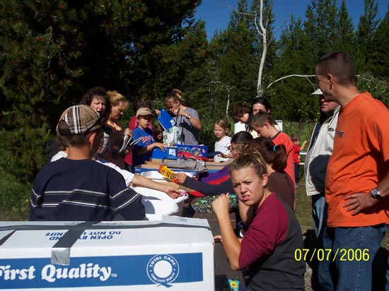 2006 family reunion in Yellowstone National Park